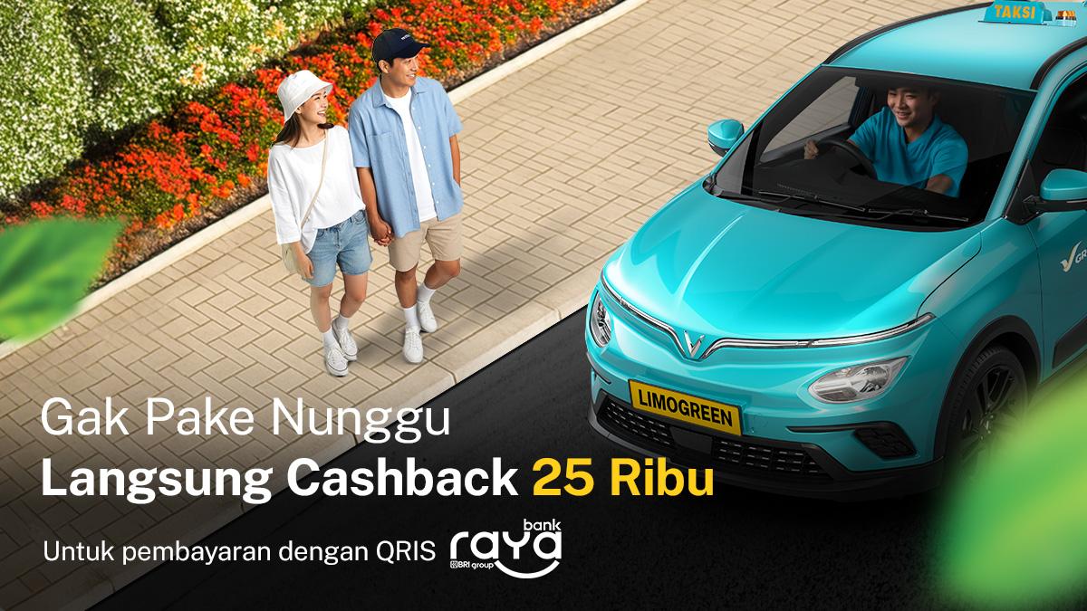 Cashback Instan Rp25 Ribu dari Bank Raya