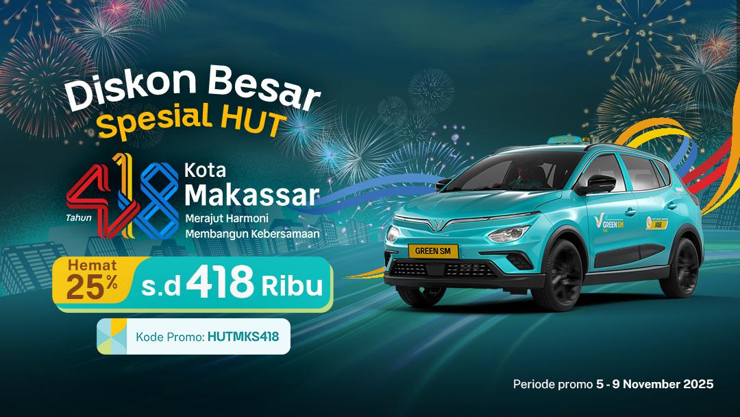 Diskon Besar Spesial HUT Makassar, Hemat sampai 418 Ribu!