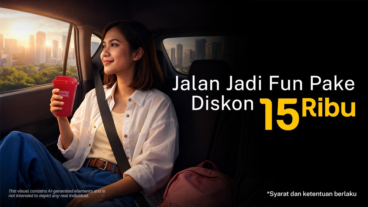 Jalan Lebih Fun Pakai Diskon sampai 15 Ribu