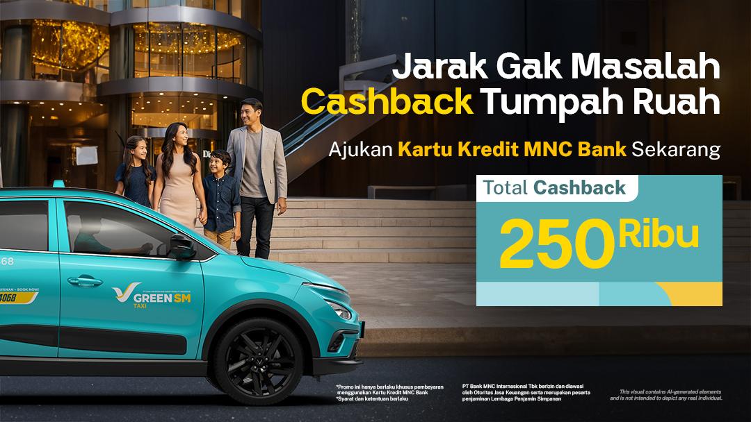 Total Cashback sampai 250 Ribu dengan Kartu Kredit MNC Bank